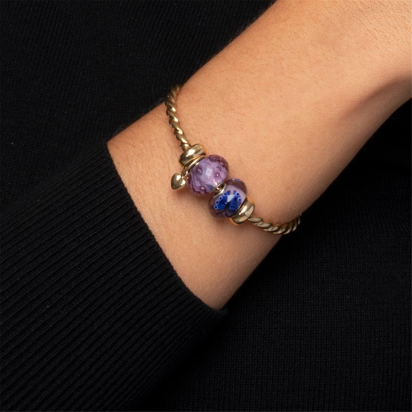 Mini Szív Arany Bead - Trollbeads Ékszerek Magyarország